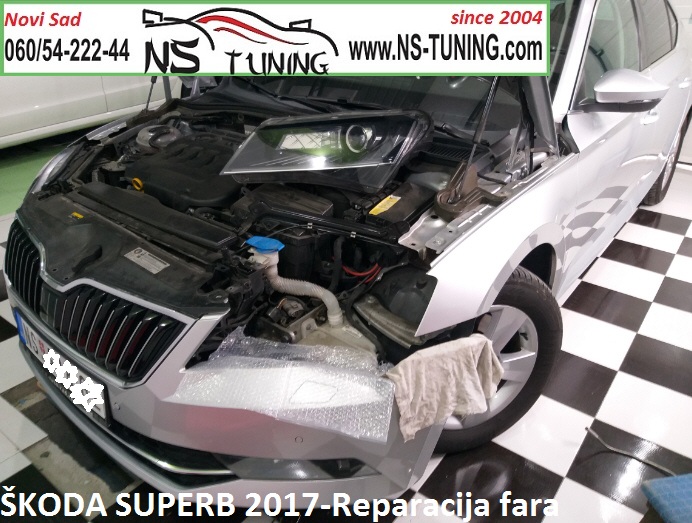 skoda superb 3 2016 2017 2018 2019 2020 godiste xenon far d3s sijalica trafo balast ugradnja reparacija novi sad tuning